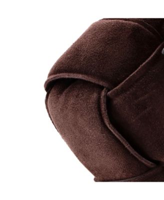 Cassette Chain Crossbody Bag Padded Maxi Intrecciato Suede