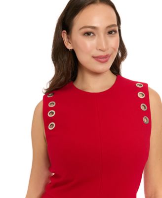 Petite Crewneck Sleeveless Dress