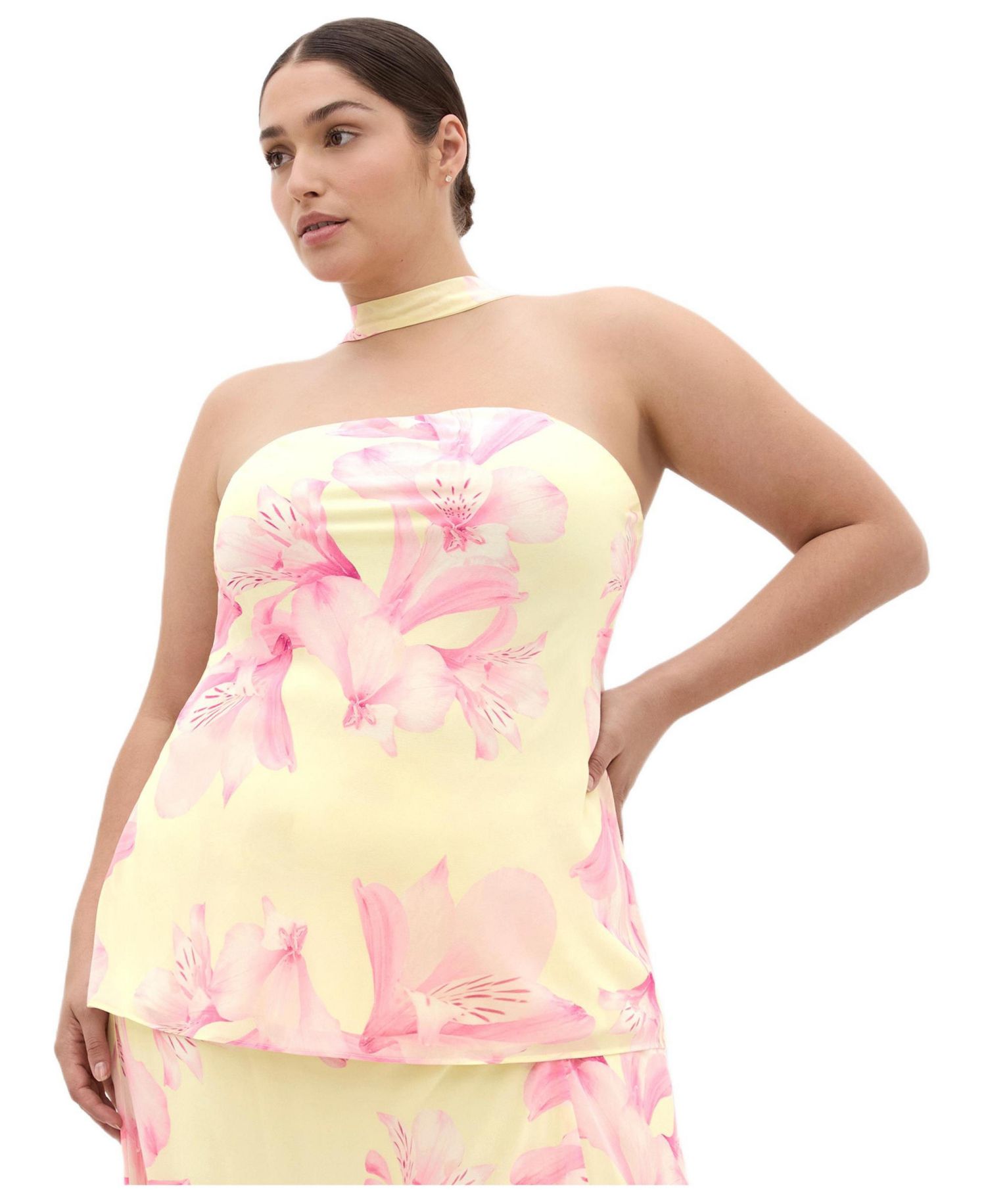 Women's Soiree Print Frill Detail Top