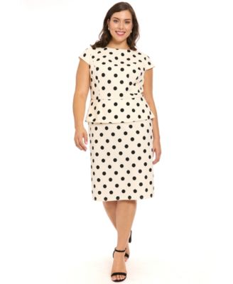 Plus Size Boat Neck Peplum Sheath Dress