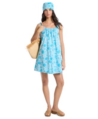 Women's Sleeveless Round Neck Mini Dress