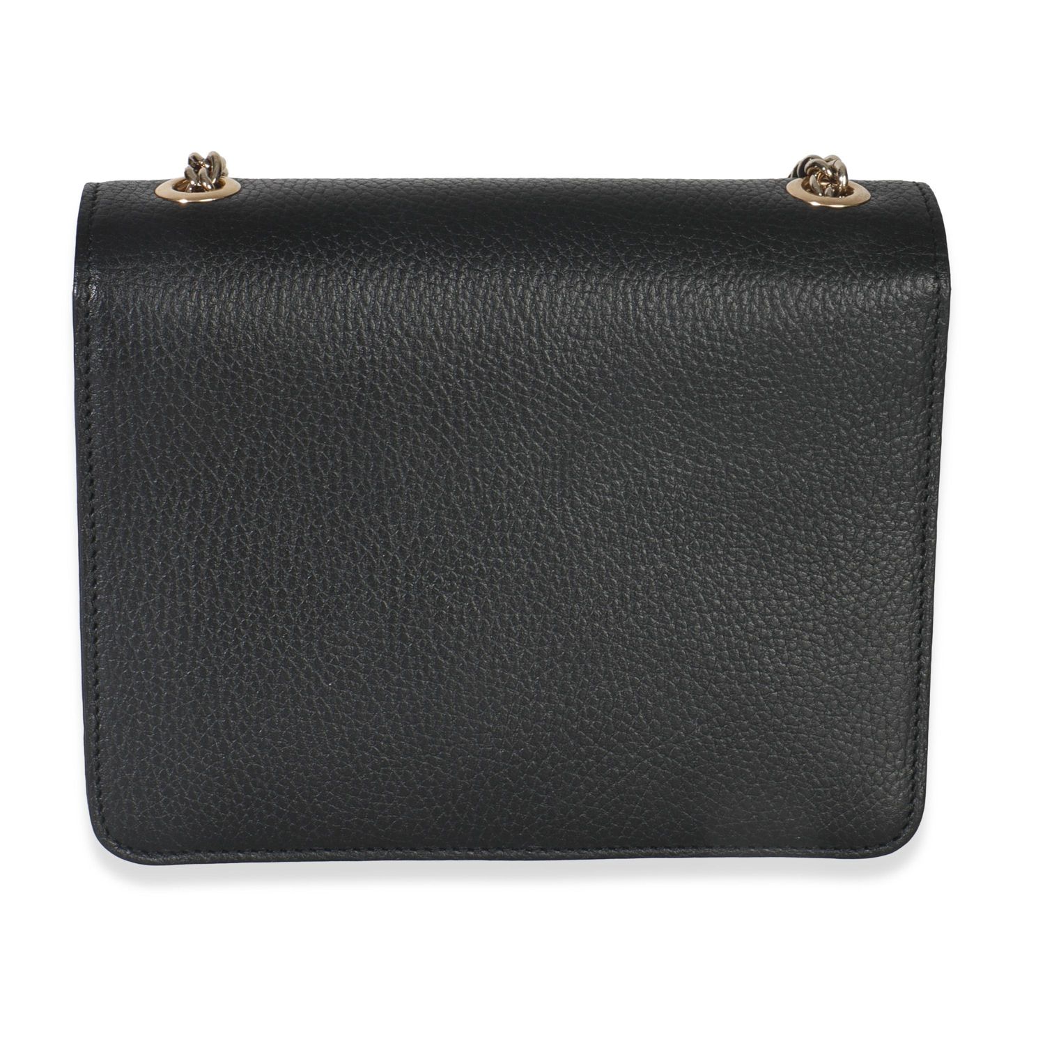 Black Dollar Calfskin Interlocking G Small Bag
