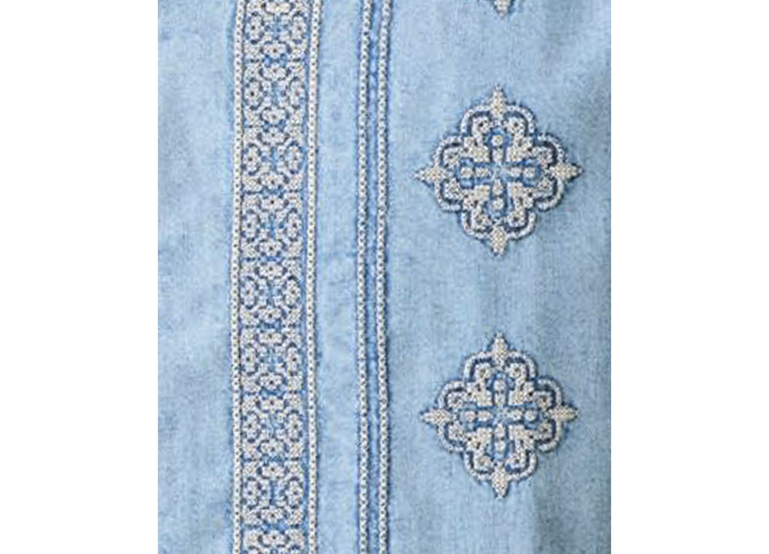 Men's Short-Sleeve Embroidered Shirt