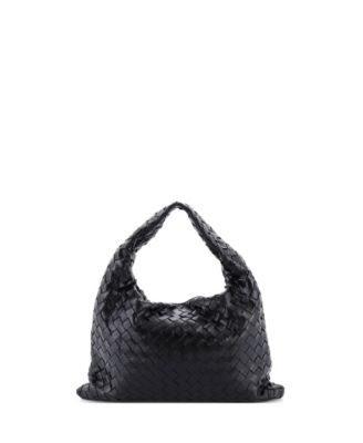 Small Hop Hobo Intrecciato Leather