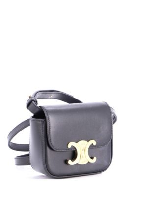 Mini Triomphe Shoulder Bag Smooth Calfskin