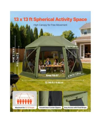 Camping Screen House Canopy for 10-12 People