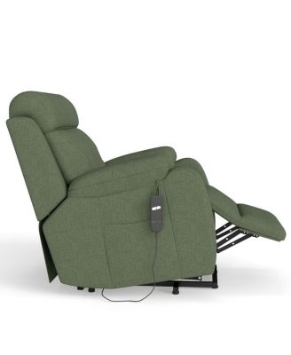 Snowflake Velvet Lift Chair for Seniors with Remote Control, Electric Recliner Sofa for Elderly, Soft Fabric Power Chair