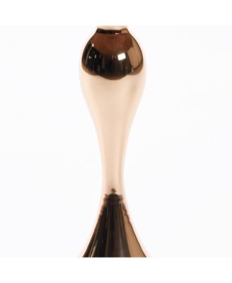 Mermaid Tail Round Side Table, Modern Metal Pedestal Accent Table, Compact Coffee Table for Living Room and Small Spaces