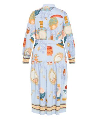 Women's Plus Size Stella Beauty Print Maxi Dress
