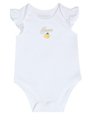 Baby Girls' Short Sleeve Bodysuit and Poplin Yarn Dye Stripe Skirtall, 2-Piece Set