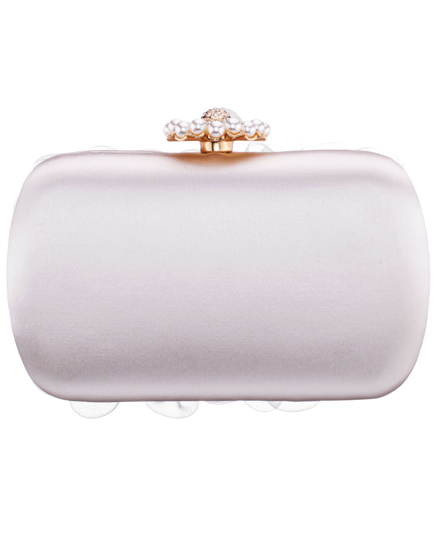 3-D Flower Minaudiere Mini Clutch Handbag