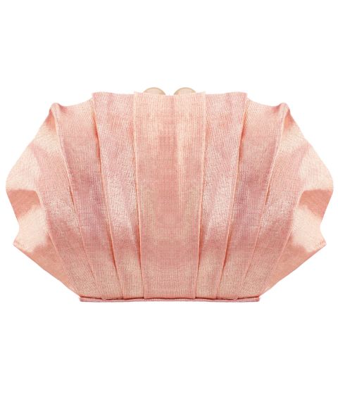 Женский клатч Nina Reef Shell Minaudiere Small Clutch Handbag, цвет: Светлый коралловый
