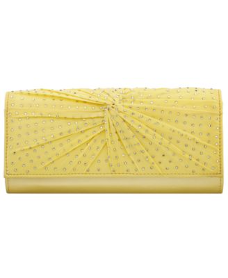 Unique Chiffon Twist Crystal Small Clutch Handbag