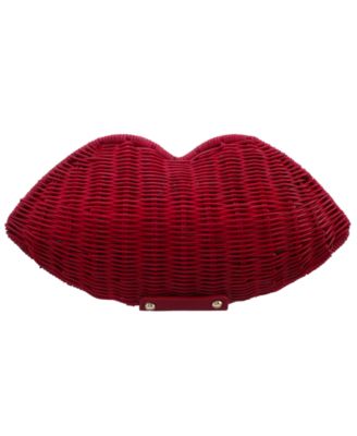 Kiss Wicker Minaudiere Small Clutch Handbag