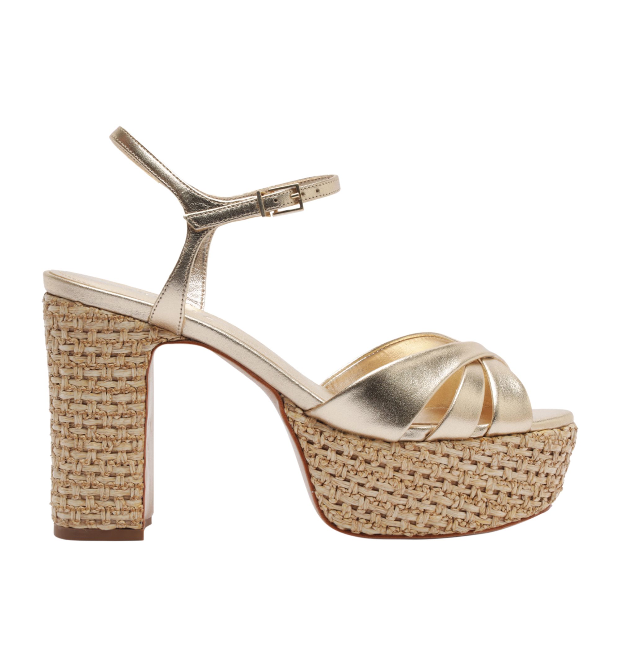 Women's Keefa Raffia Round Toe Sandals — Image 4