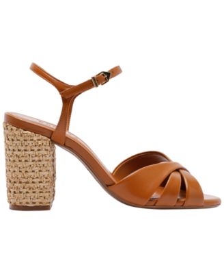 Women's Keefa Raffia High Block Heel Sandals