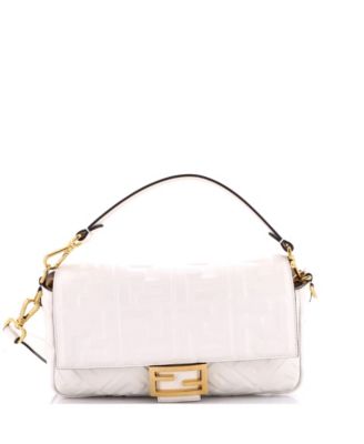 Medium Baguette NM Bag Zucca Embossed Leather