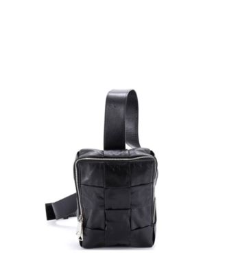 Cassette Sling Crossbody Bag Maxi Intrecciato Leather