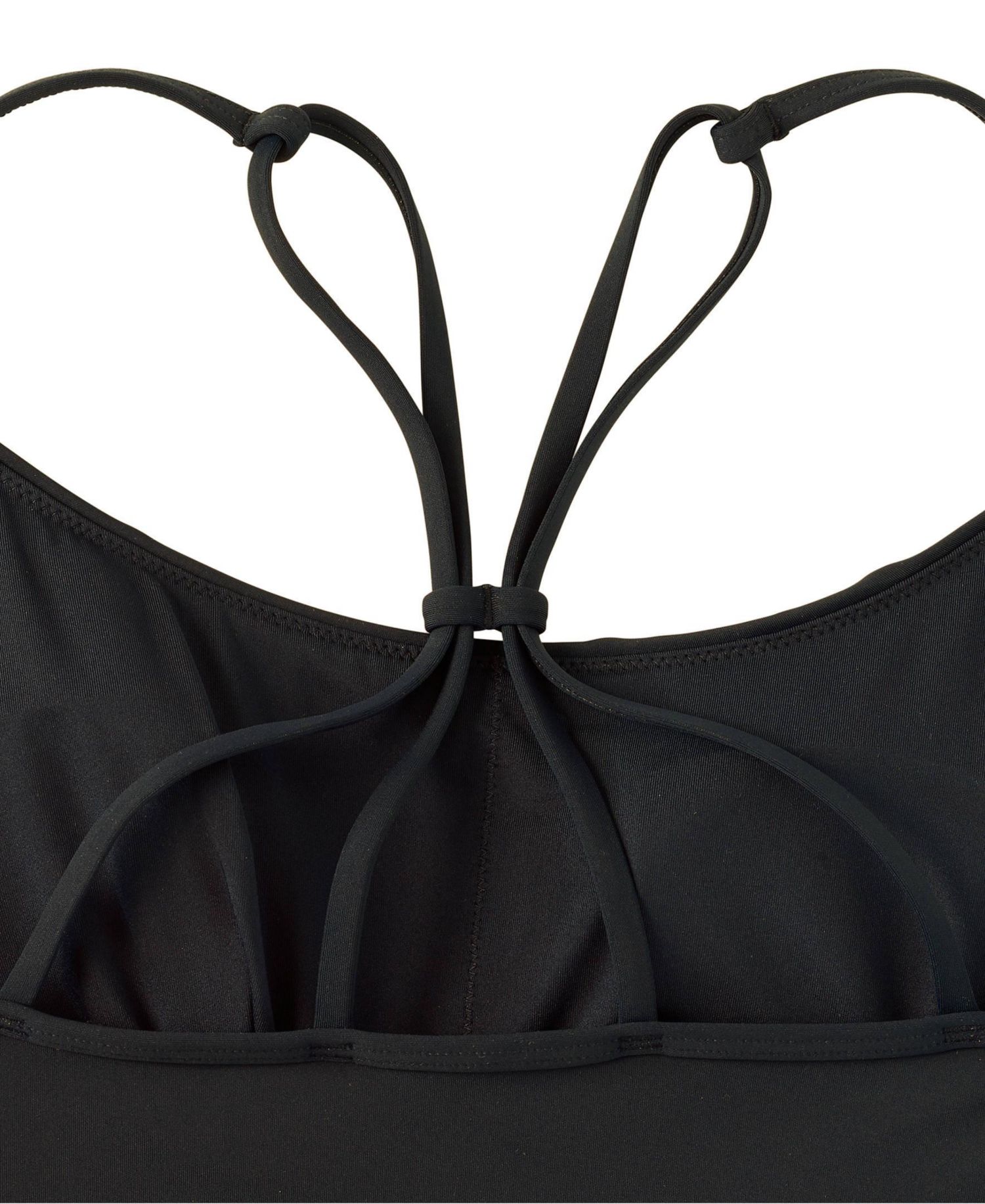 Women's Long Torso Tugless QuickDry Adjustable Strappy Back Tankini Top