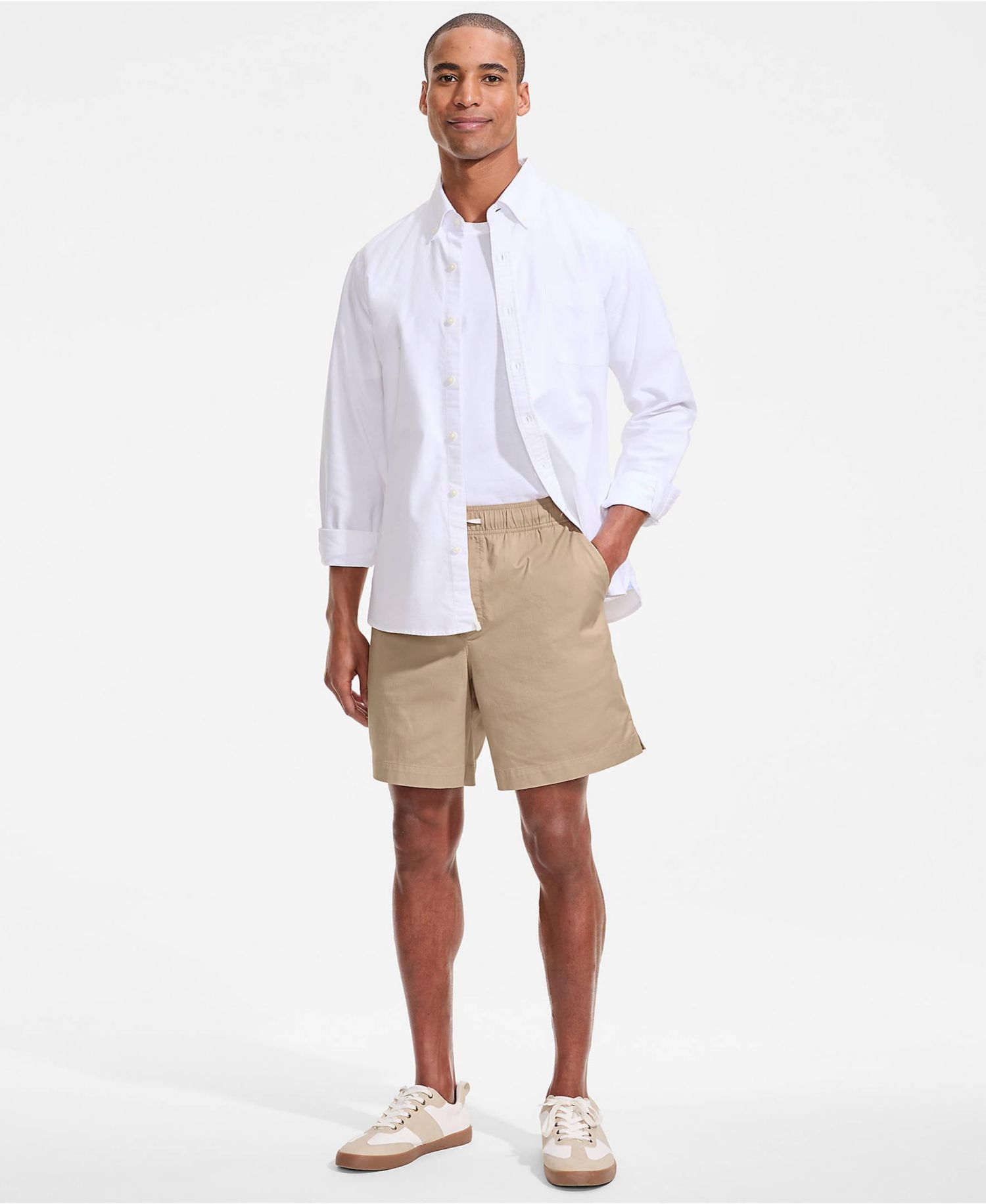 Men's 7" Lightweight Twill Pull On Deck Short
