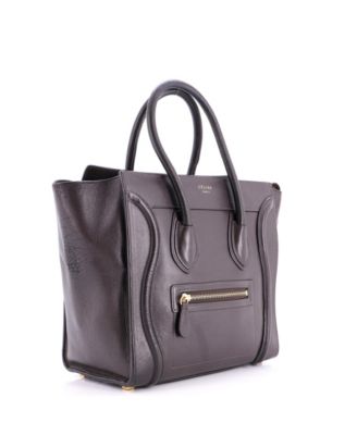 Micro Luggage Bag Smooth Leather