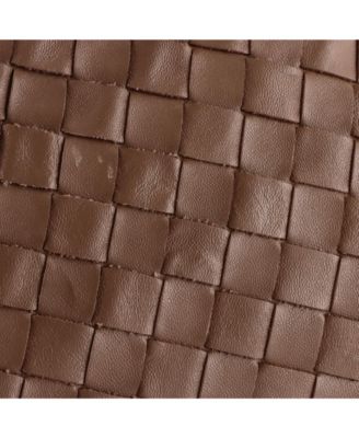 Small Hop Hobo Intrecciato Leather