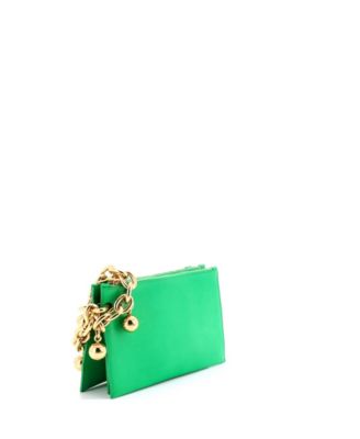 Small Trio Wristlet Pouch Leather