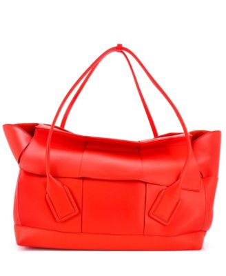 Maxi Arco Bag Intrecciato Leather
