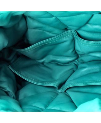 Padded Lock Bag Maxi Intrecciato Leather