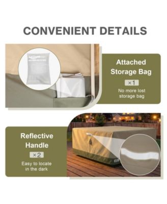 Heavy Duty Outdoor Furniture Set Cover, 600D Waterproof Oxford Patio Sectional Set Cover Covers with Air Vents for Patio Furniture