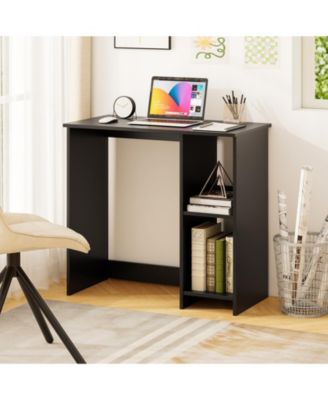 31.5 in Modern Home Office Desk with Storage Compartments