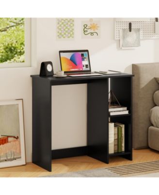 31.5 in Modern Home Office Desk with Storage Compartments