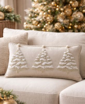 Christmas Tree Decorative Pillow, 30" x 14"