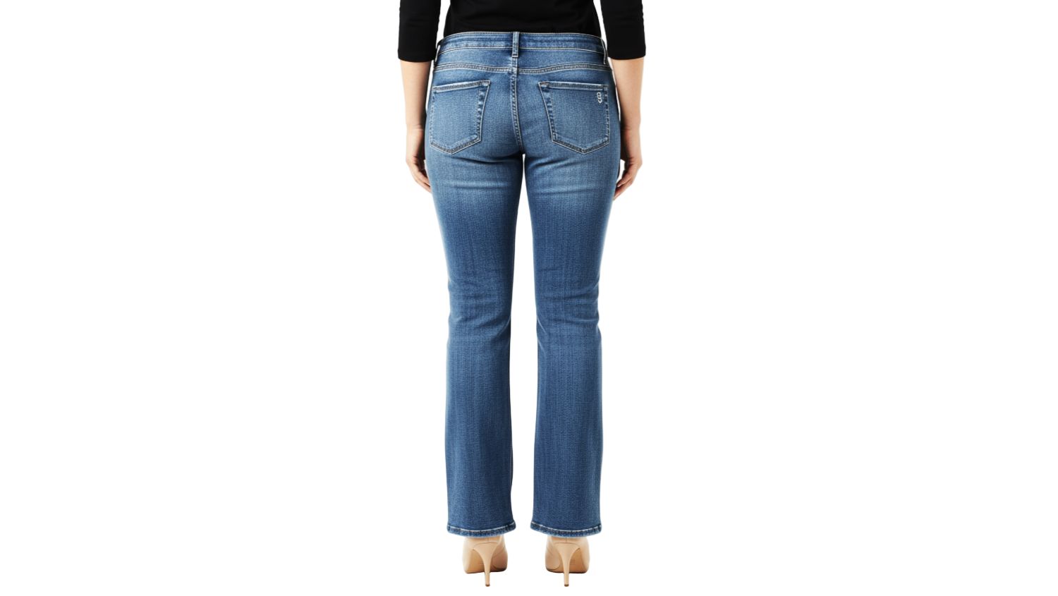 Women's Denim high rise flare in 28" inseam
