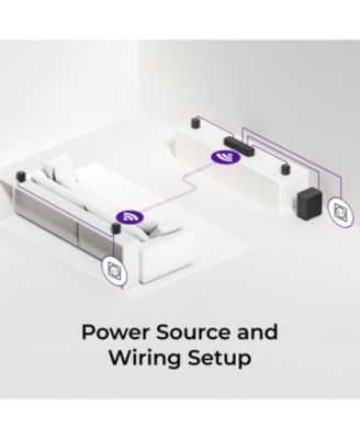 Aura S4T 7.1ch TV Soundbar with 4 Surround Speakers, Surround Sound System with Subwoofer, App Control, Bluetooth 6.0, HDMI/OPT/AUX