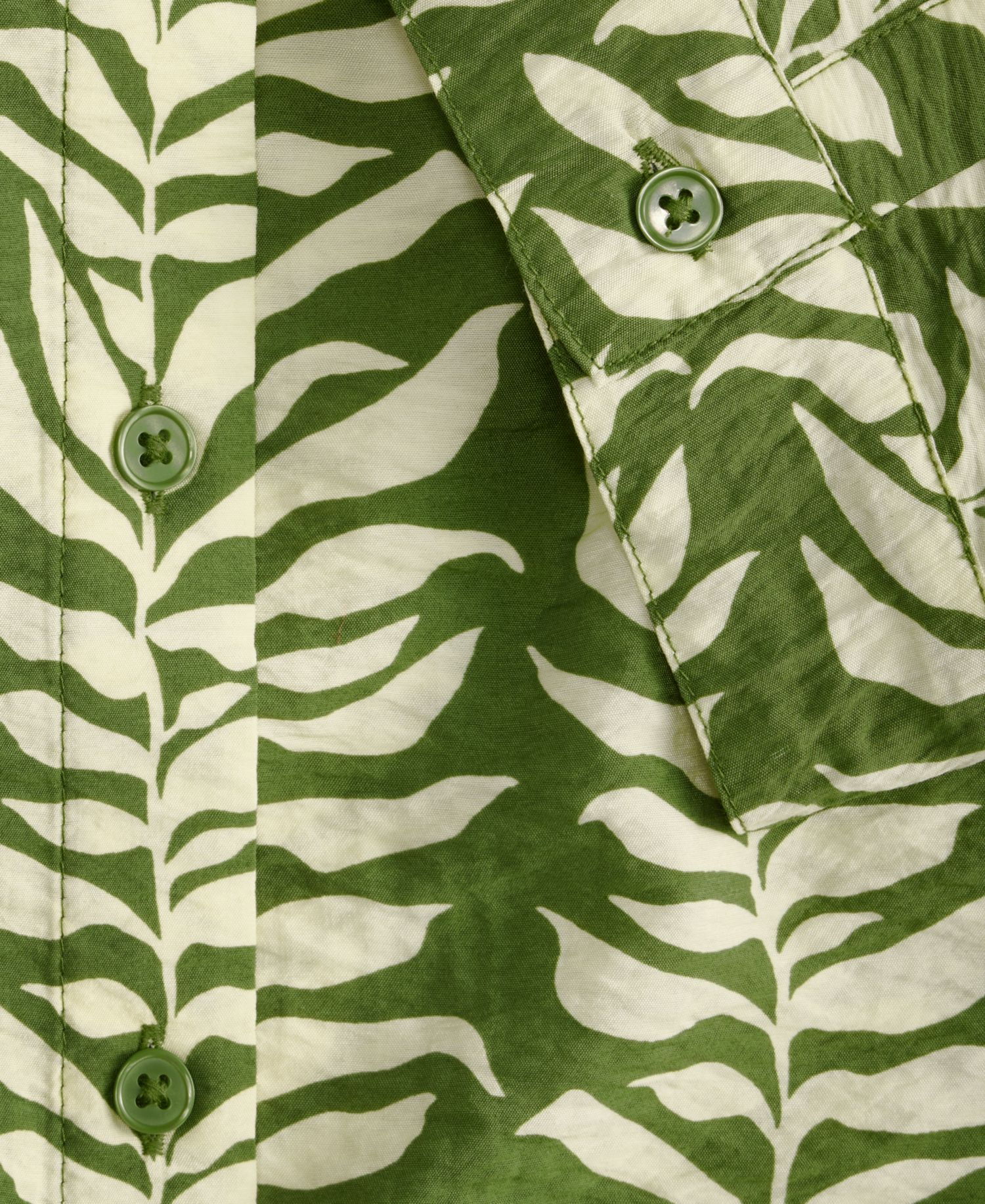 Women's 3/4-Sleeve Printed Button-Down