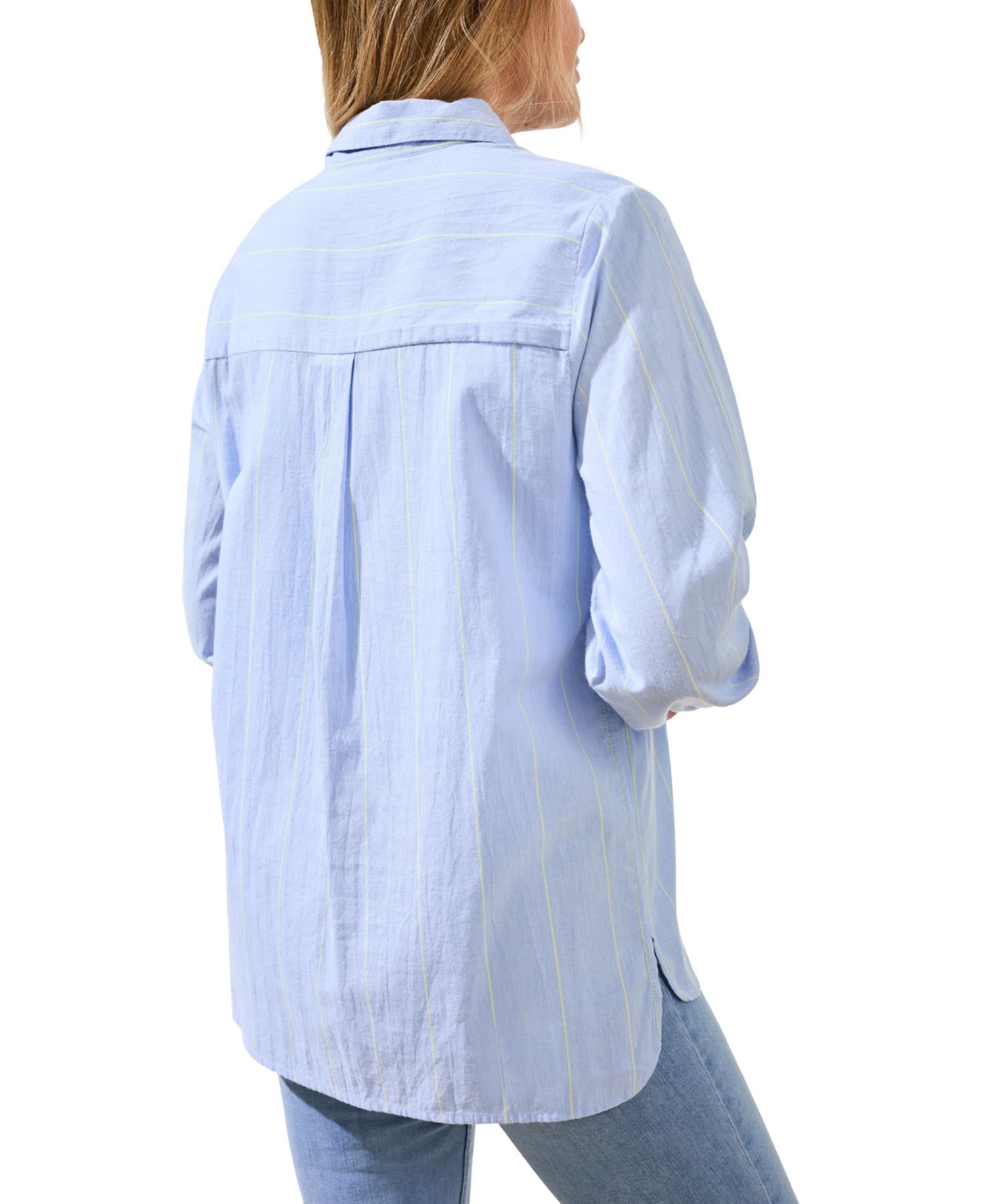 Women's Yarn Dye Stripe Button Shirt