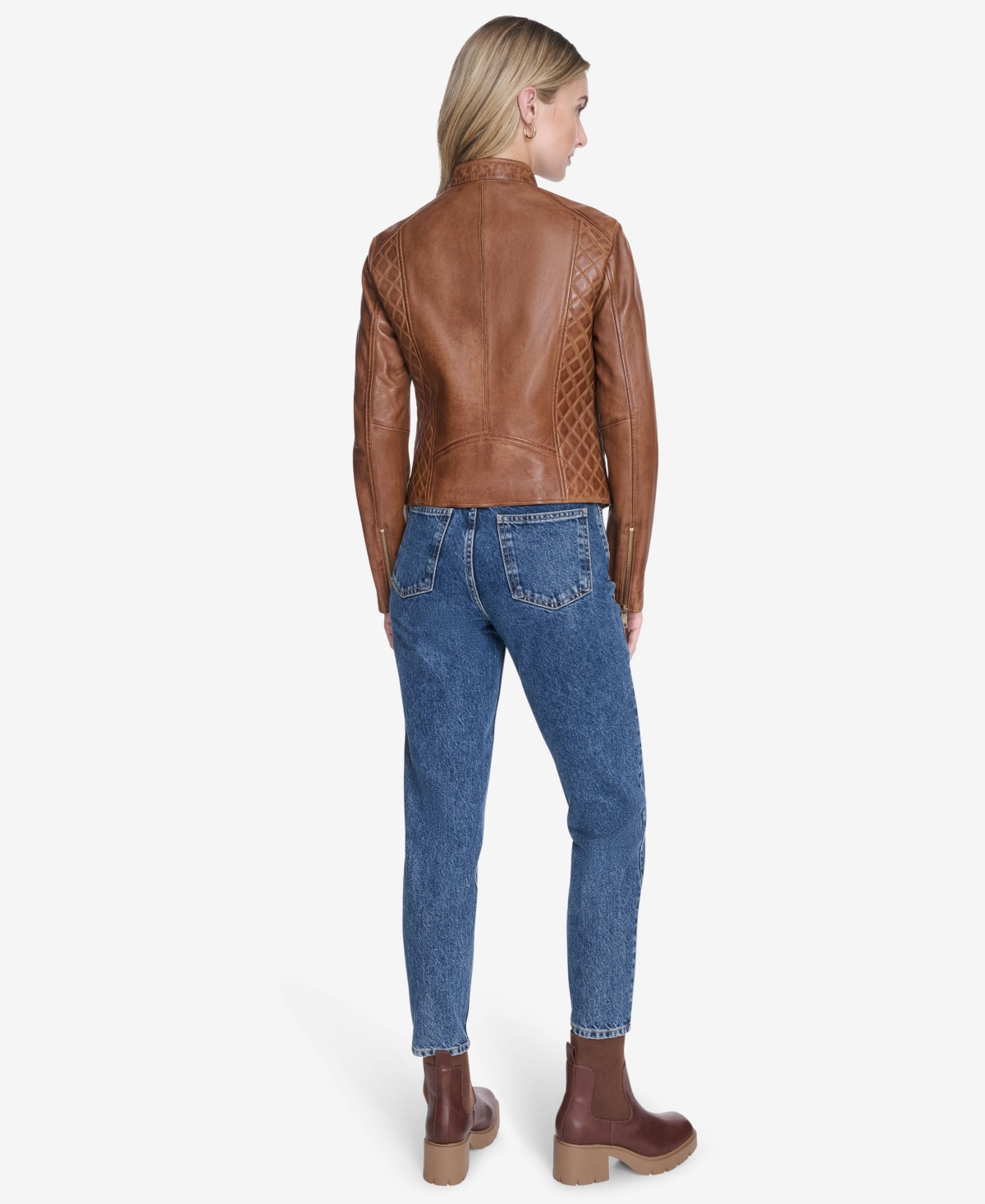 Andrew Marc Women's Marlette Quilted Lamb Leather Scuba