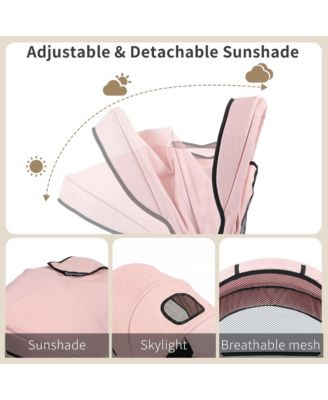 8-in-1 Kids Tricycle with Adjustable Push Handle, Canopy and Storage