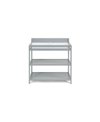 Modern Changing Table Finish with Two Shelves and 4 Side Safety Rails JPMA Certified