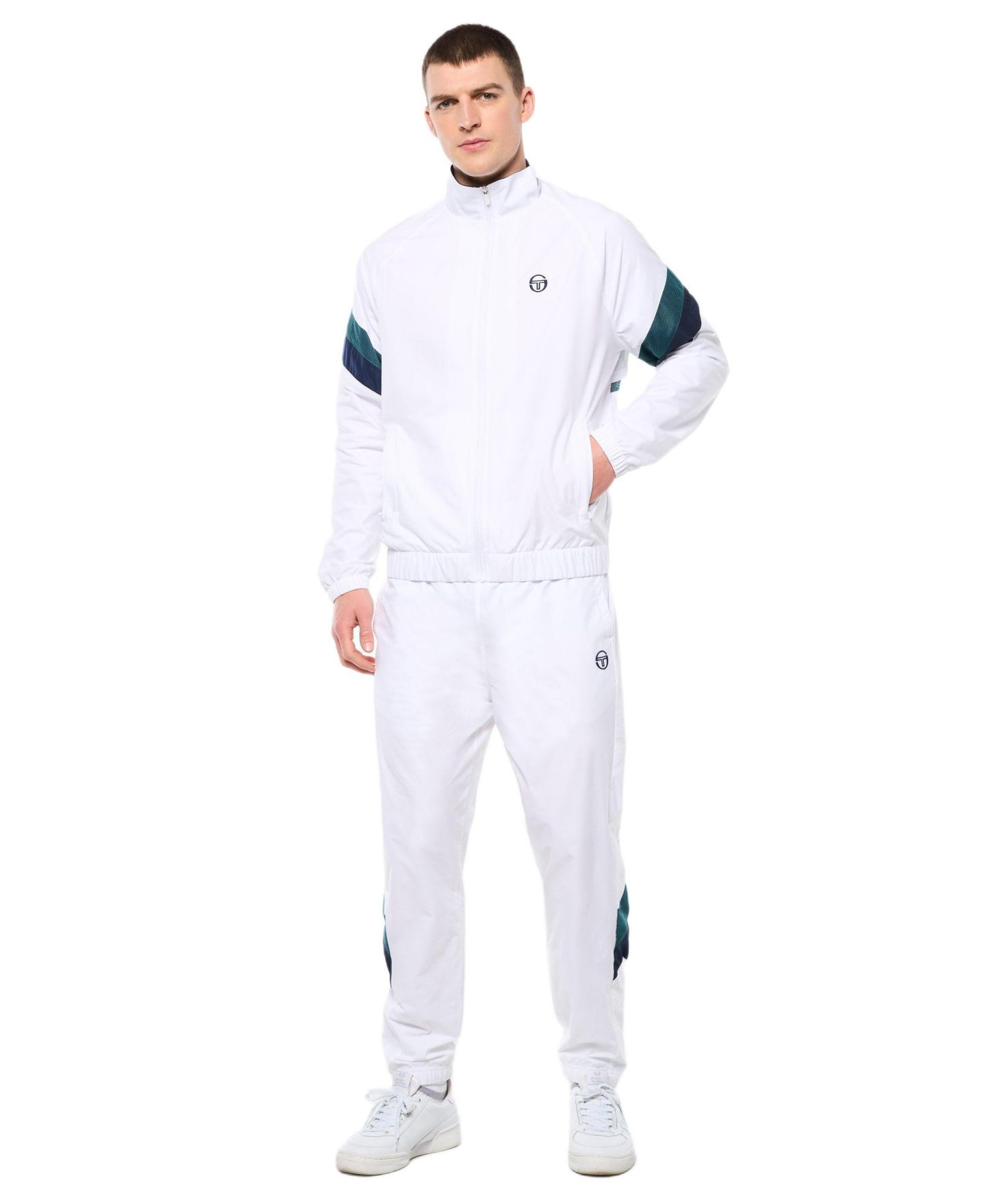 Мужская куртка Sergio Tacchini Ventilato Track, цвет: Яркий белый — фото 2