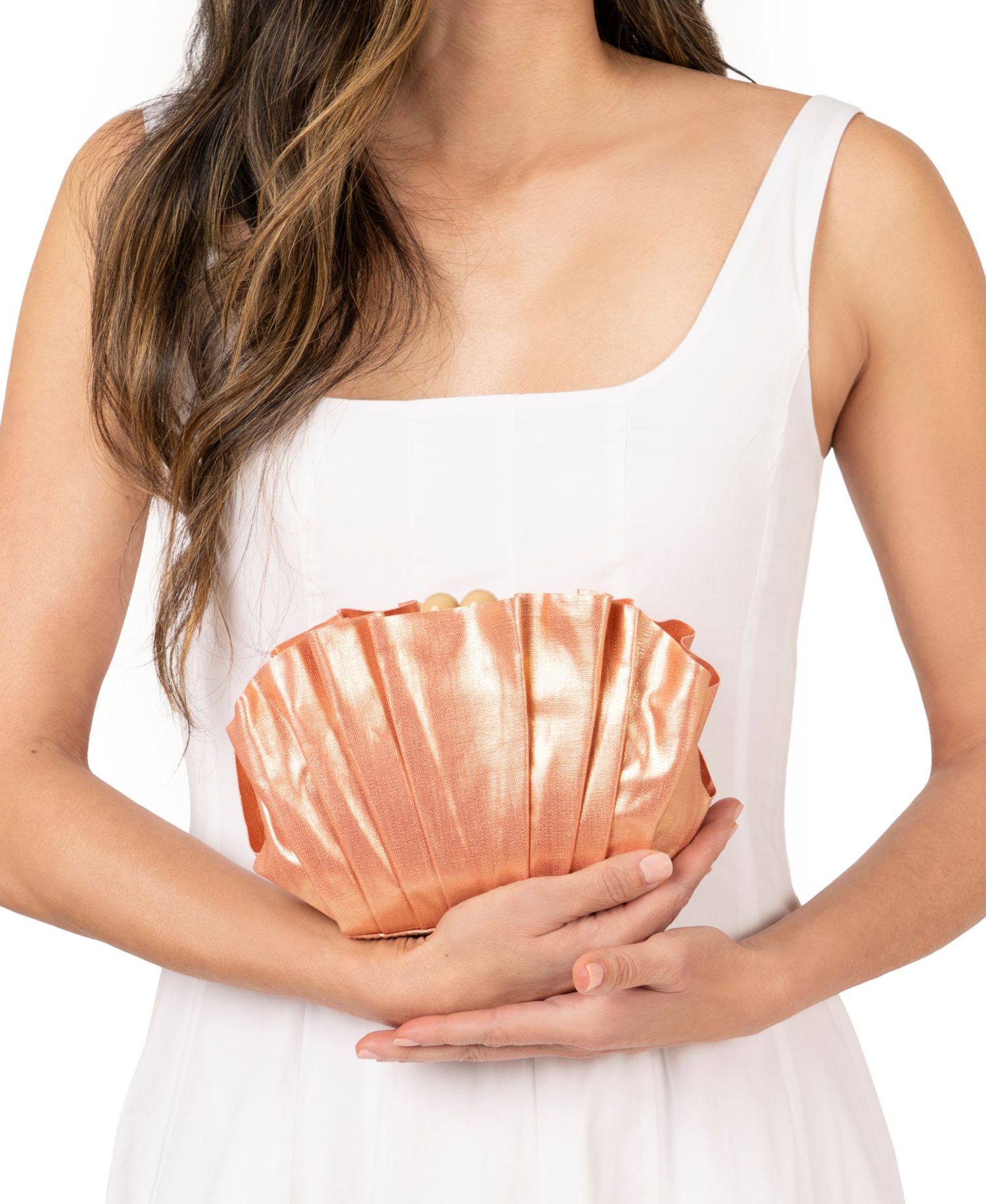 Reef Shell Minaudiere Small Clutch Handbag