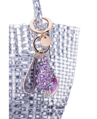 Crystal Cultivated Pearl Conch Shell Bag Charm
