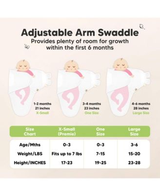 3pk Soothe Wren Swaddle Sleep Sacks, Organic Newborn Swaddles Wrap 0-3 Months, Soft Baby Wearable Blanket