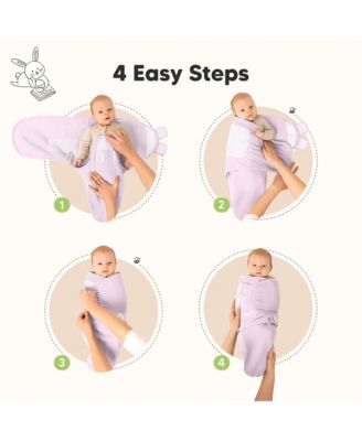 3pk Soothe Wren Swaddle Sleep Sacks, Organic Newborn Swaddles Wrap 0-3 Months, Soft Baby Wearable Blanket