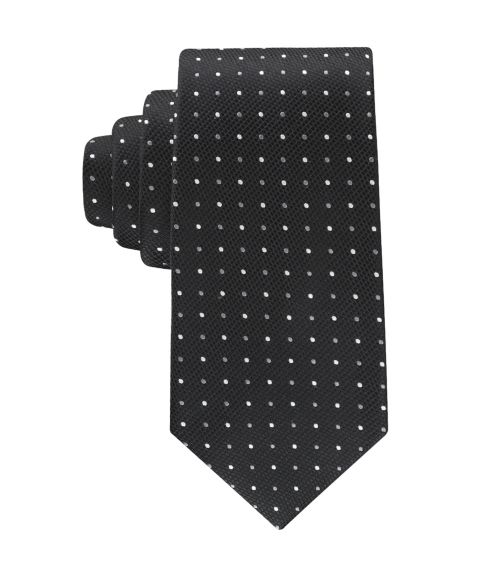 Мужские галстуки Tommy Hilfiger Newport Dot Pattern Tie, цвет: Чёрный