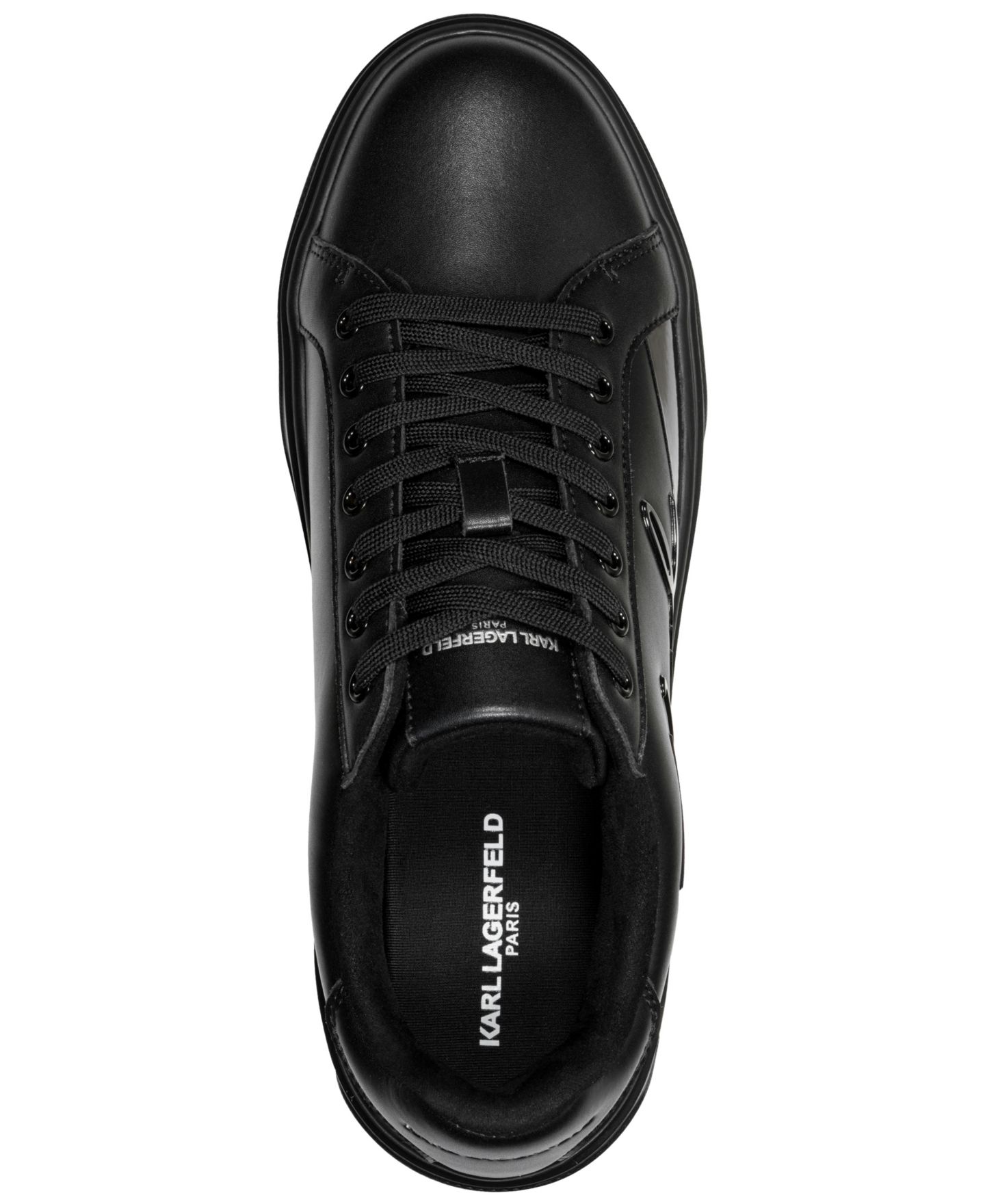 Мужские кроссовки KARL LAGERFELD PARIS I Density Logo Lace-Up, цвет: Чёрный — фото 4