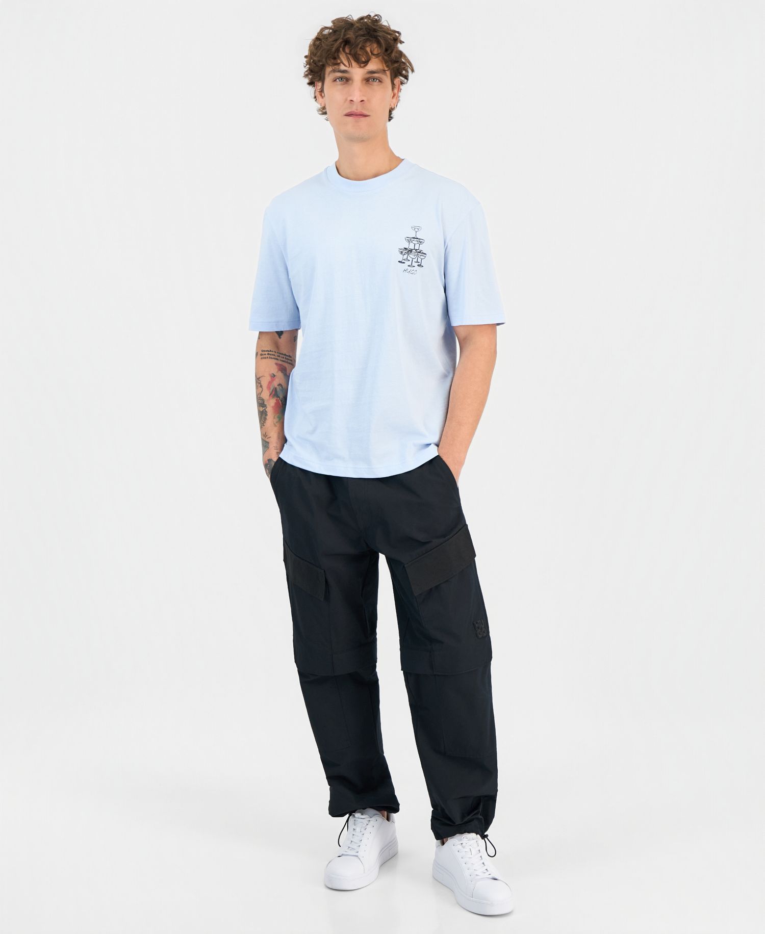 Men's Nucavo Cotton Logo Graphic T-Shirt