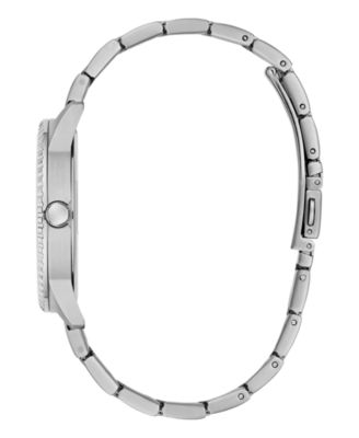 Men's Silver-Tone Stainless Steel Analog Watch, 40mm