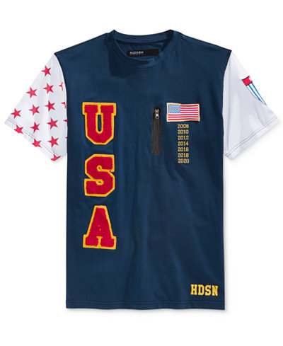 Hudson NYC Men's Olympic Graphic-Print USA T-Shirt